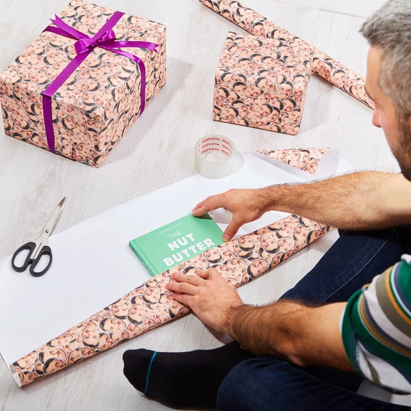 company logo wrapping paper