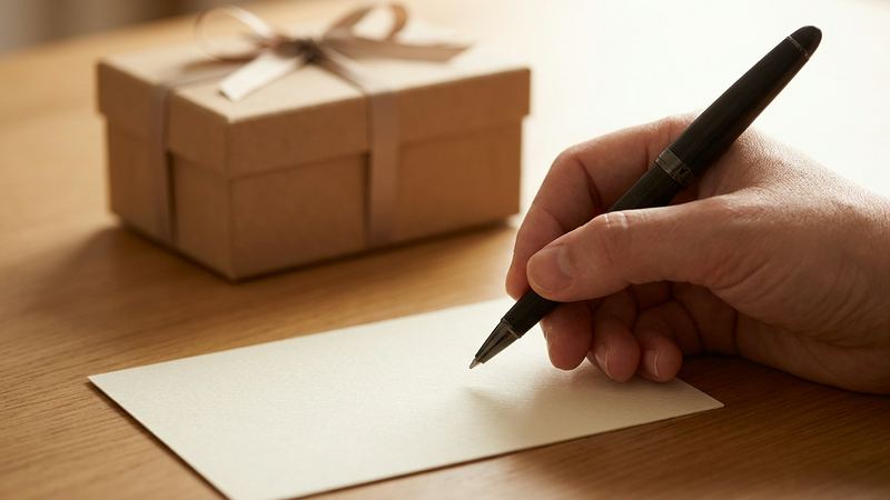 Writing the Card and the Covering Message
